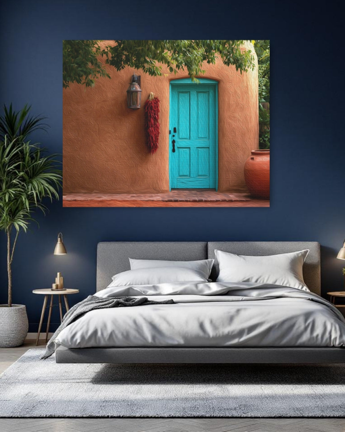 Adobe Doorway Red Chiles — Albuquerque Old Town, New Mexico, study 1