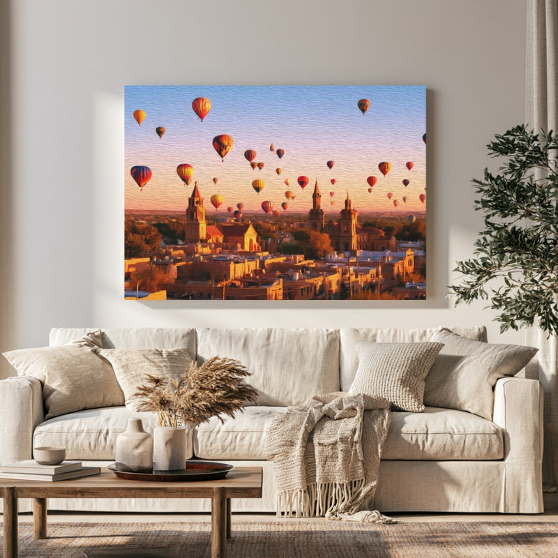 Albuquerque Old Town Balloon Festival — Albuquerque Old Town, New Mexico, view 1