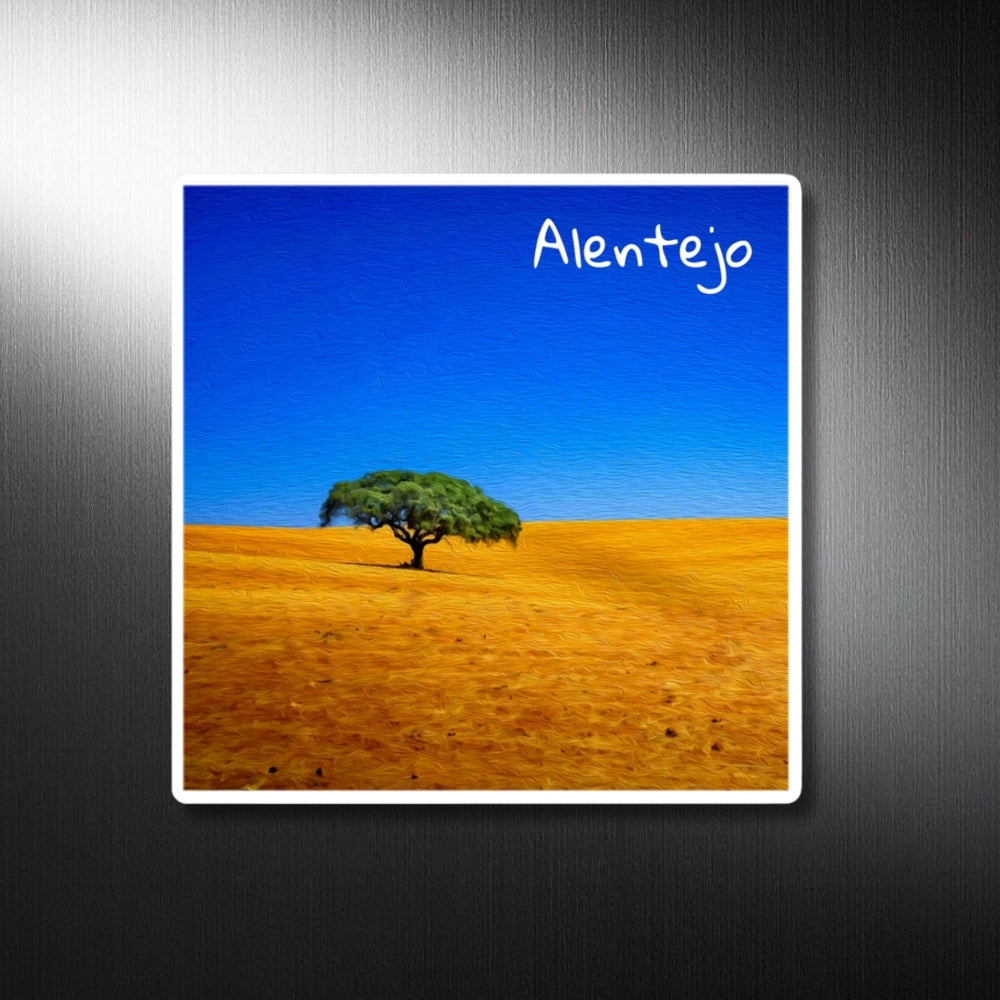 Alentejo, Portugal | Golden Plains Lone Tree | Original Series Decorative Magnet