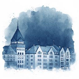 Alesund canvas wall art