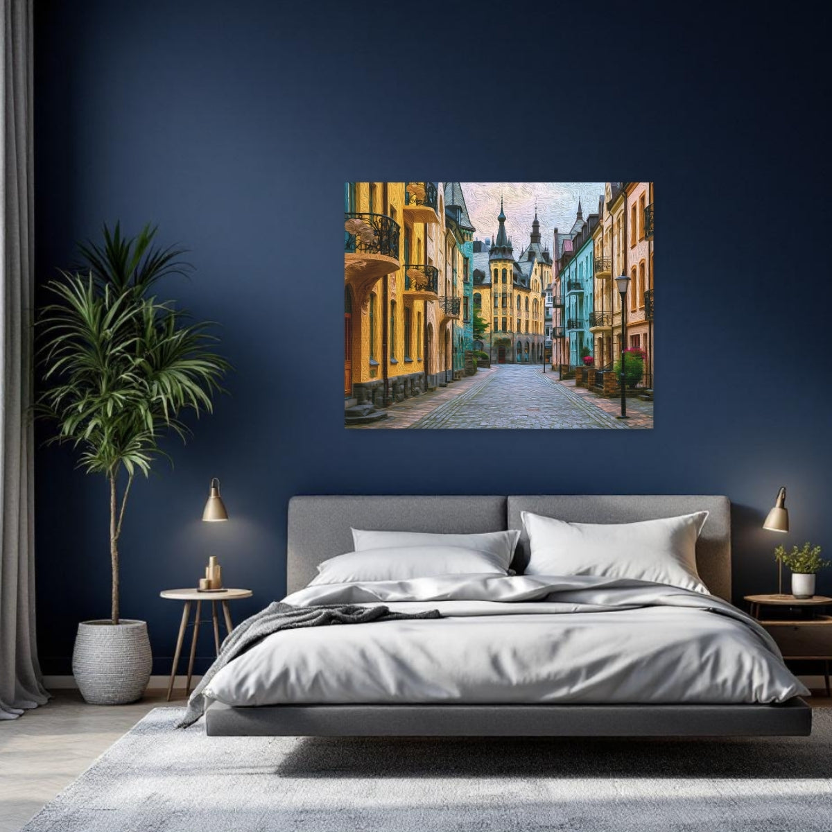 Ålesund Art Nouveau Old Town Street — Alesund, Norway, study 2