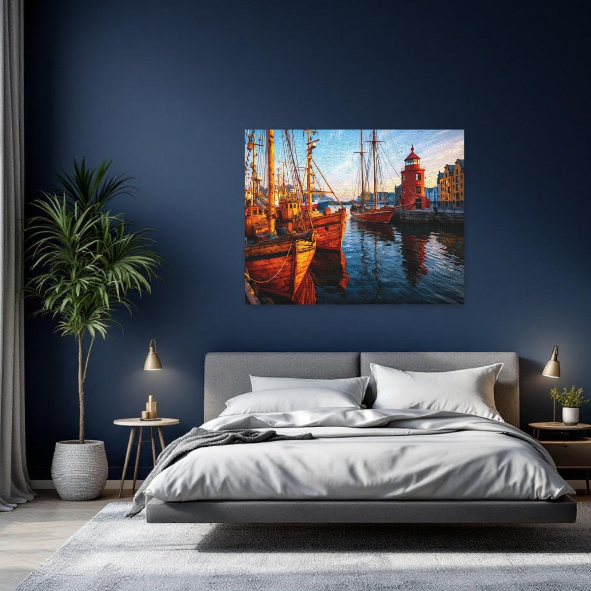 Ålesund Harbour Red Lighthouse — Alesund, Norway, study 2