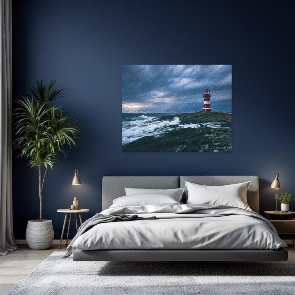 Poachers Point Lighthouse Rocky Coast — Alesund, Norway, study 2
