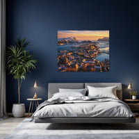 Ålesund Art Nouveau Cityscape Sunset — study 2 thumbnail