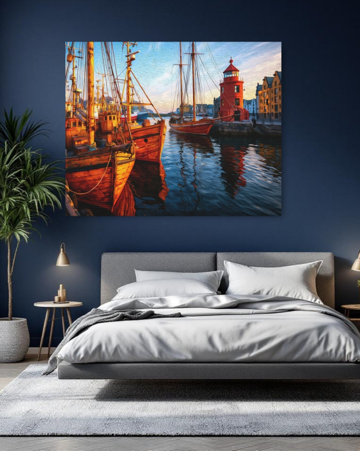 Ålesund Harbour Red Lighthouse — Alesund, Norway, study 1
