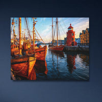 Ålesund Harbour Red Lighthouse — study 4 thumbnail