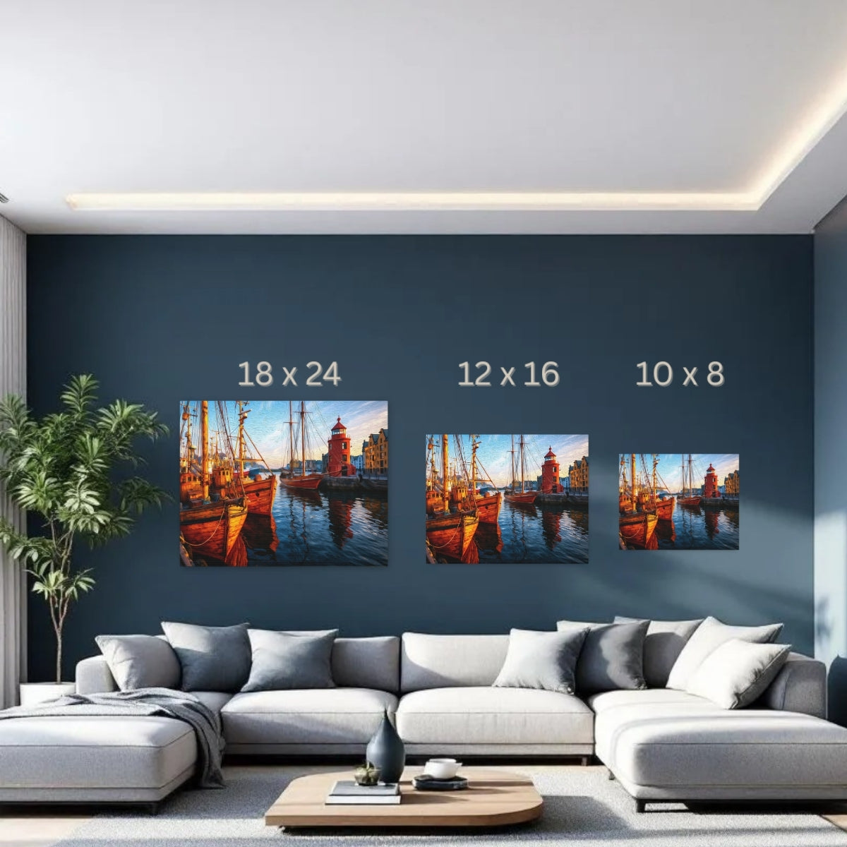 Ålesund Harbour Red Lighthouse — Alesund, Norway, study 3