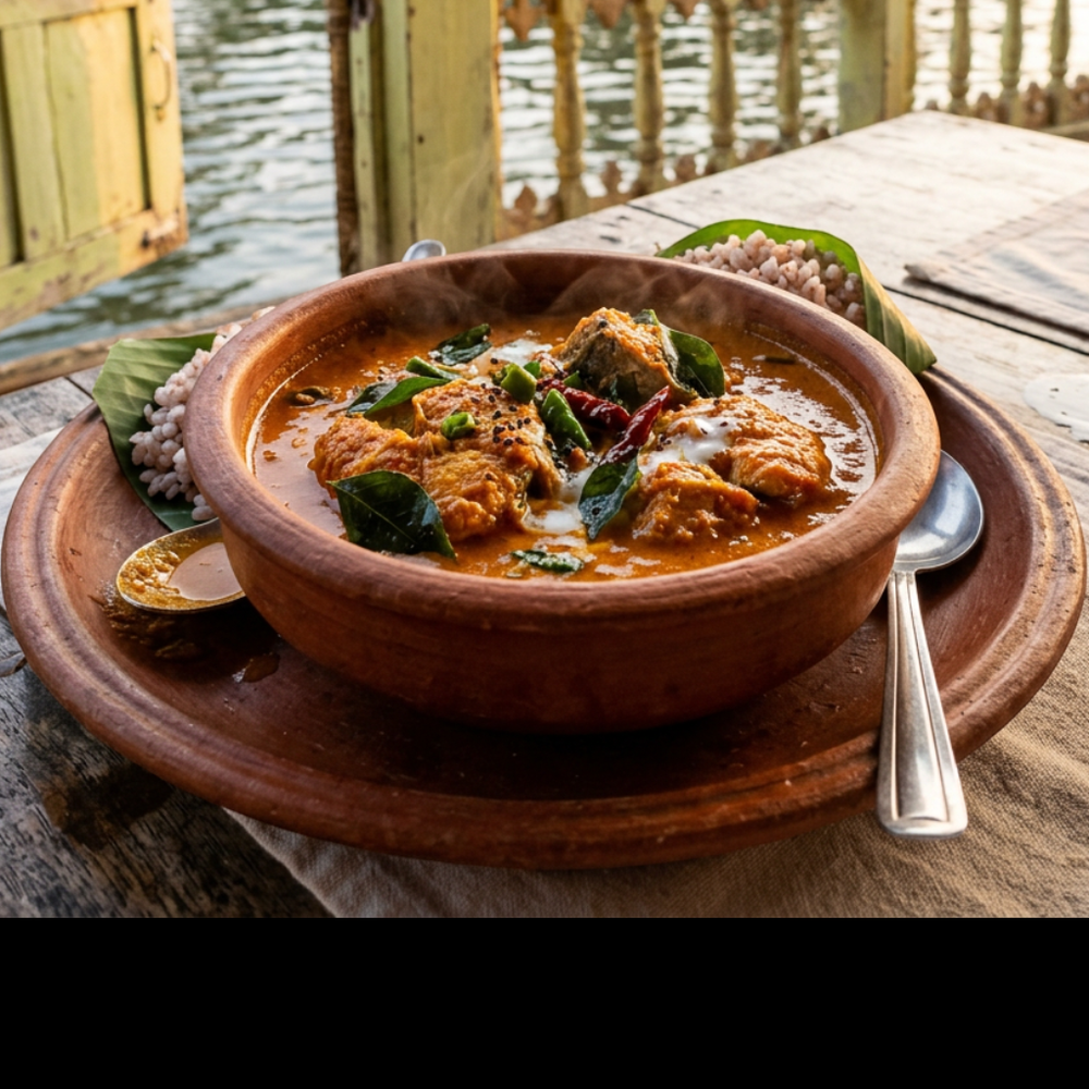 Local cuisine study in Alleppey, India