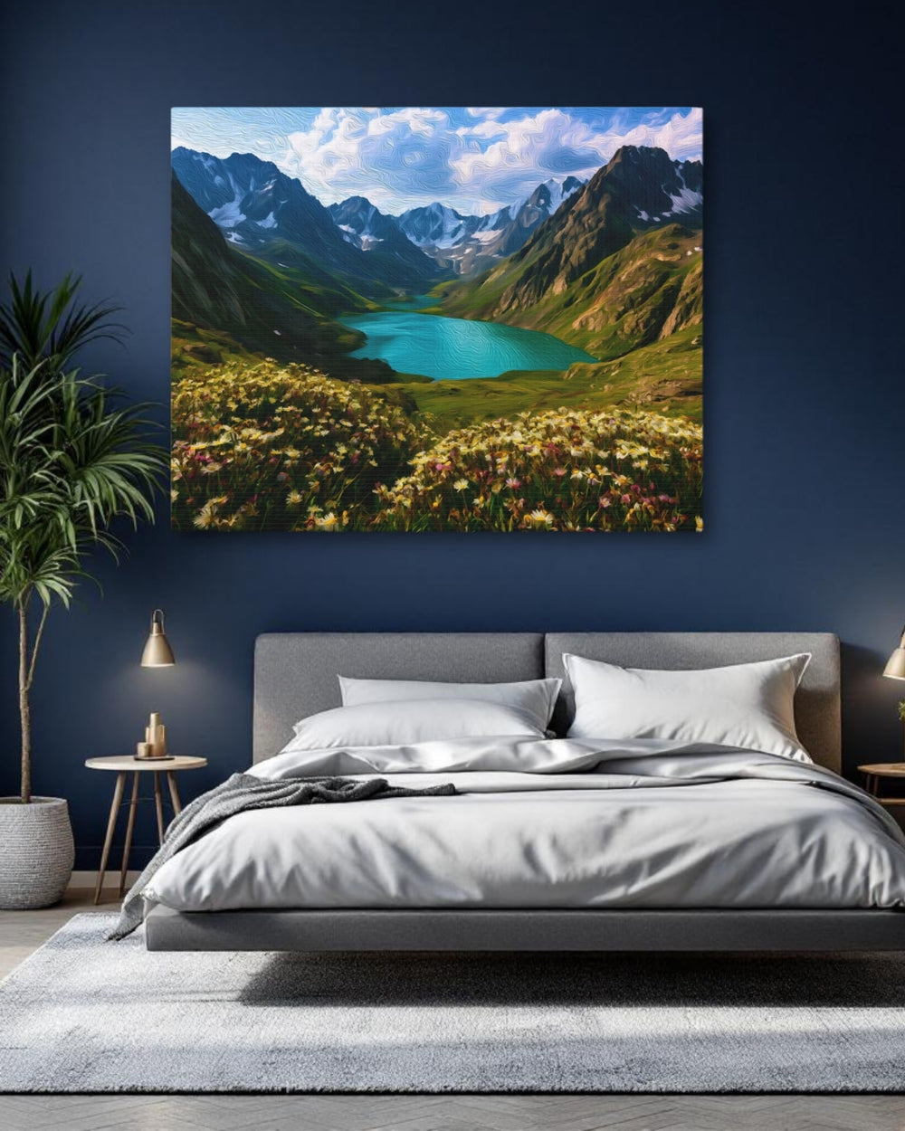 Altai Mountains, Russia | Altai Mountain Alpine Lake | Original Series Gallery Canvas detail