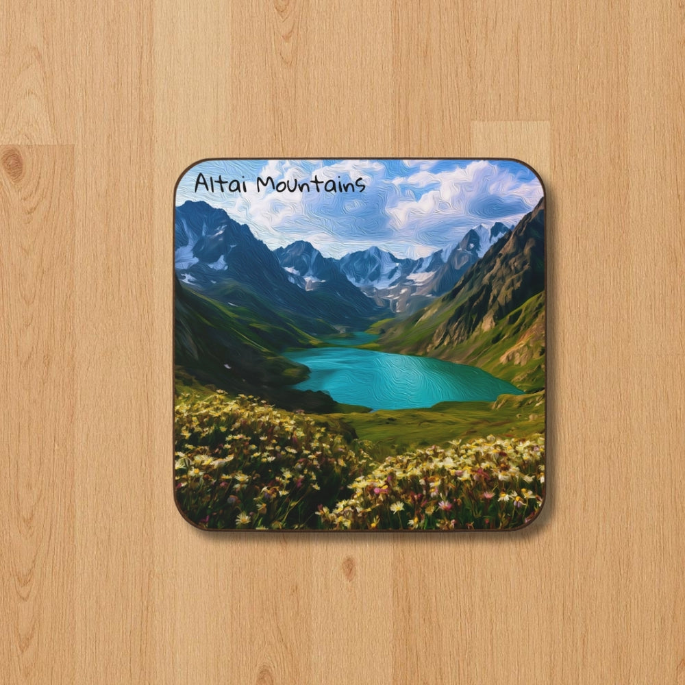 Altai Mountains, Russia | Altai Mountain Alpine Lake | Original Series Hardboard Coaster
