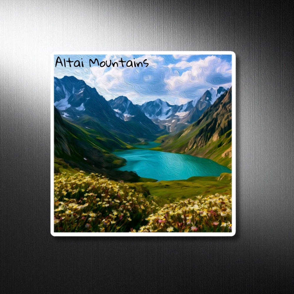 Altai Mountains, Russia | Altai Mountain Alpine Lake | Original Series Decorative Magnet