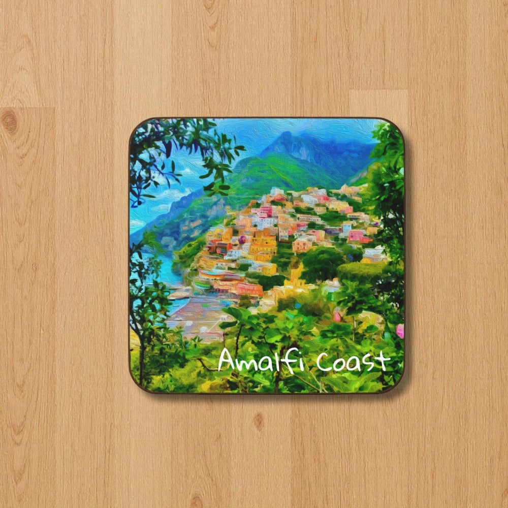 Amalfi Coast, Italy | Positano Hillside Village | Original Series Hardboard Coaster
