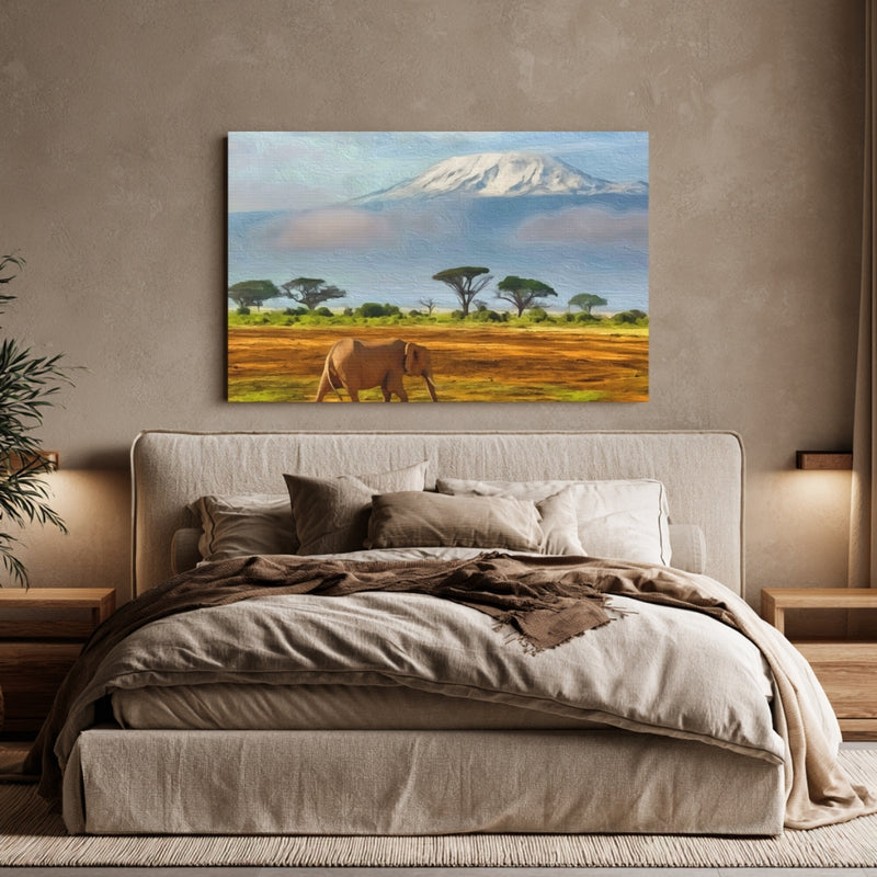 Elephant Before Kilimanjaro — Amboseli, Kenya, view 6