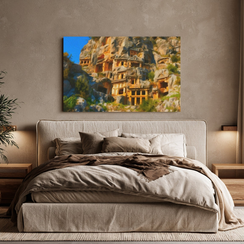 Ancient Lycian Rock Tombs — Antalya, Turkey, view 6
