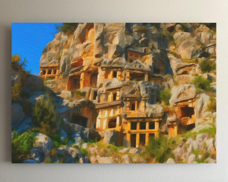 Ancient Lycian Rock Tombs — Antalya, Turkey