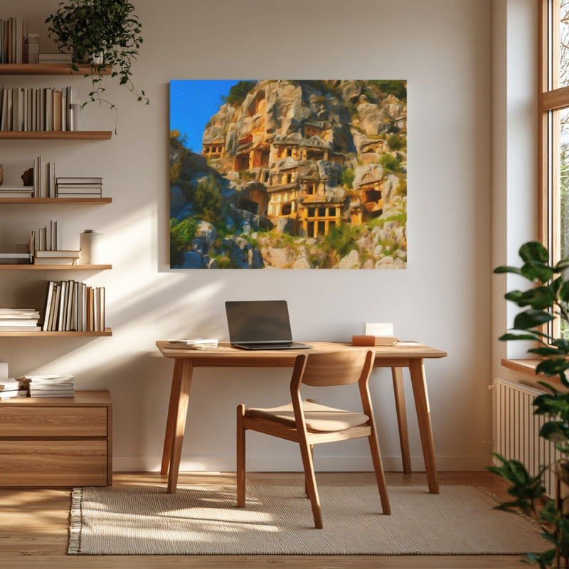 Ancient Lycian Rock Tombs — Antalya, Turkey, view 4