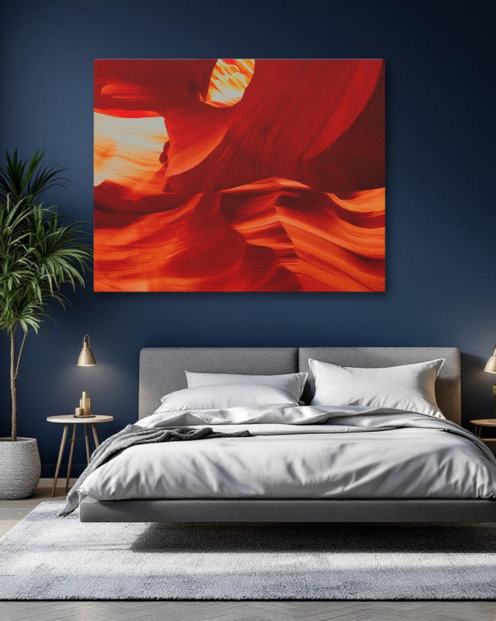 Antelope Canyon, Arizona | Slot Canyon Sandstone Waves | Original Series Gallery Canvas detail