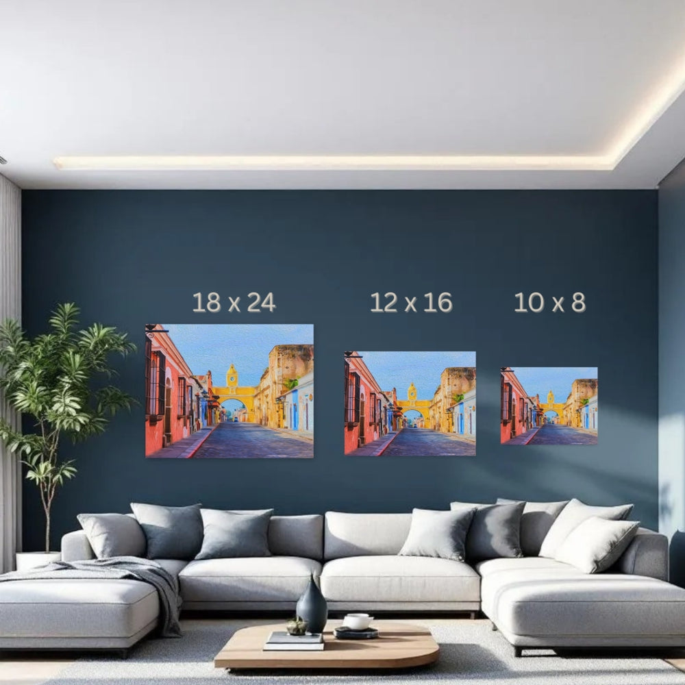 Antigua, Guatemala | Santa Catalina Arch Street | Original Series Gallery Canvas detail