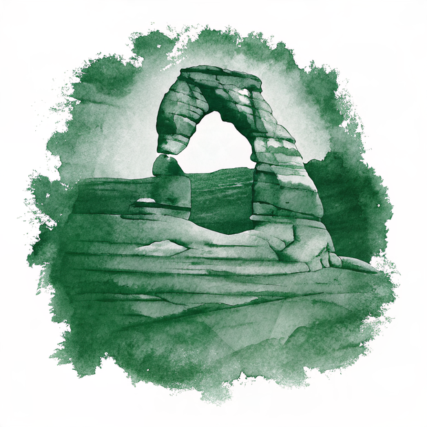 Arches National Park watercolor