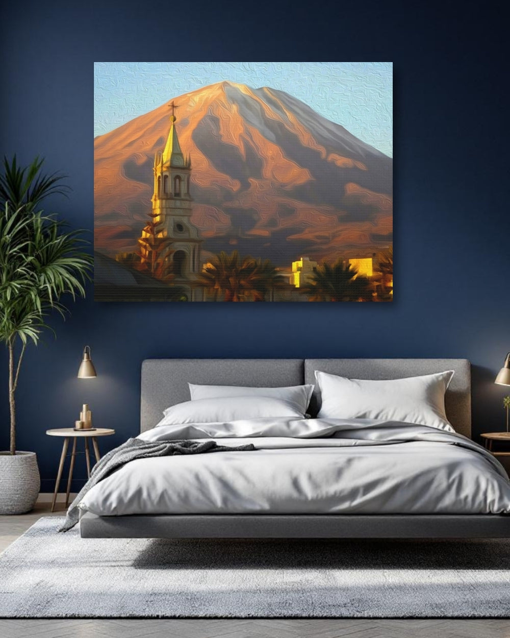 Arequipa, Peru | El Misti Volcano Cathedral | Original Series Gallery Canvas detail