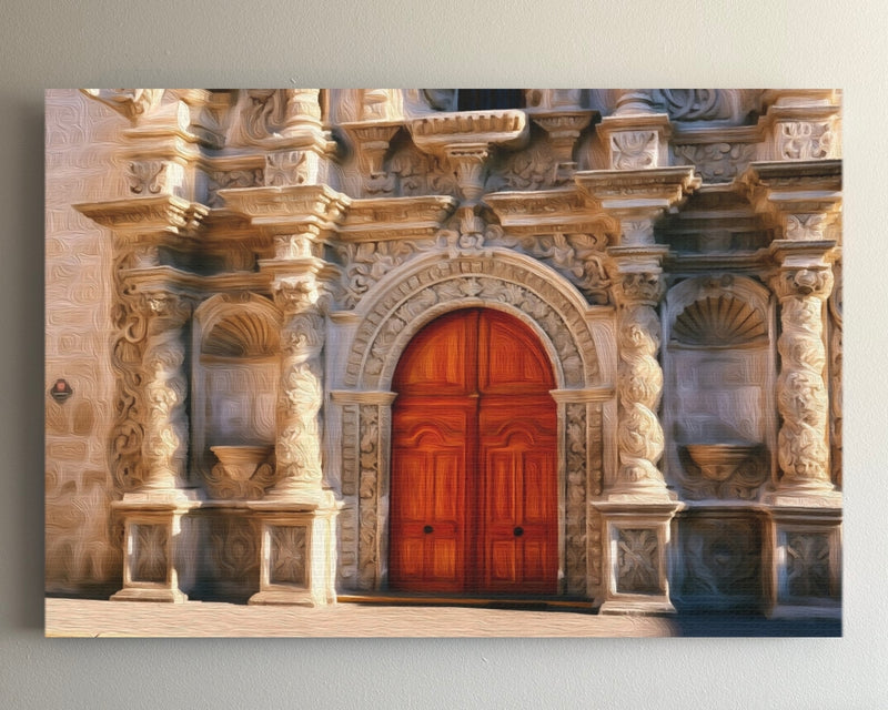 Arequipa Cathedral Portal Facade — Arequipa, Peru