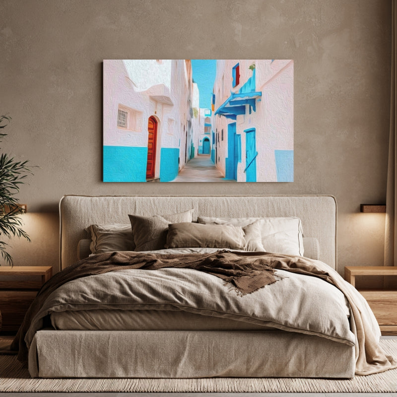 Blue Alleyway Streets — Asilah, Morocco, view 6