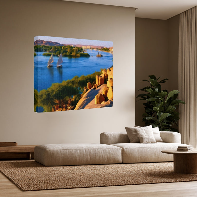Nile River Feluccas Aswan — Aswan, Egypt, view 3