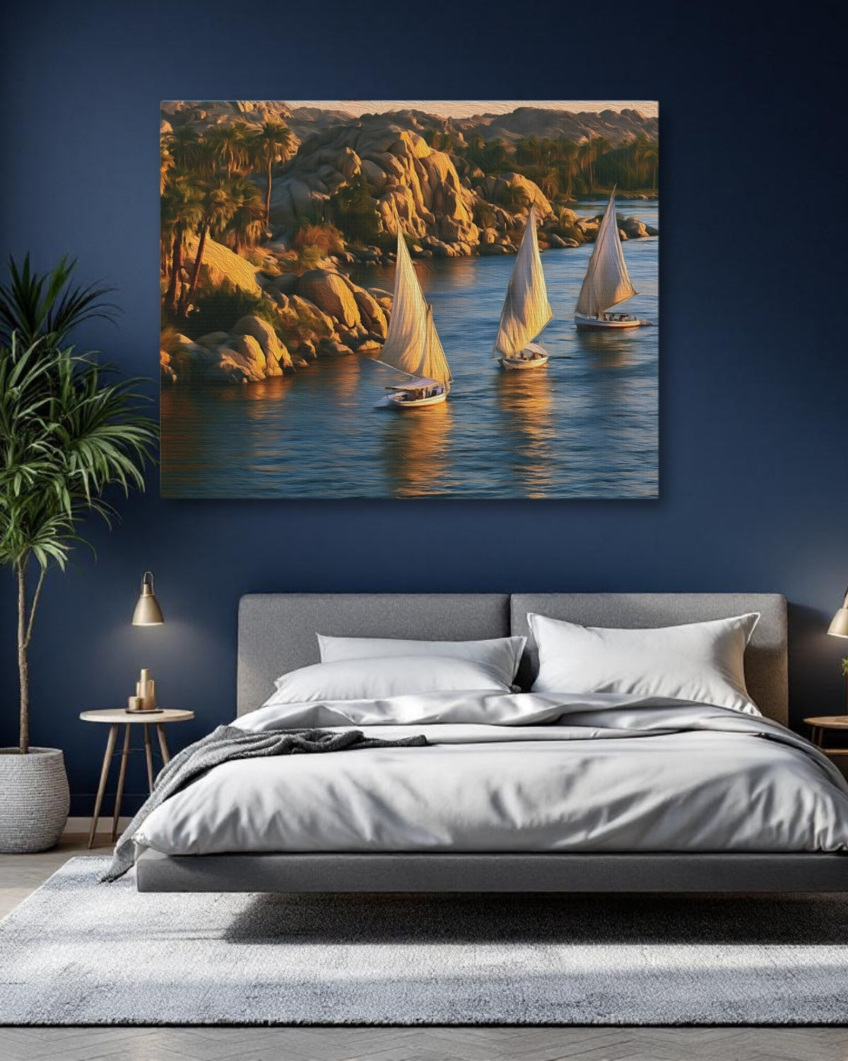 Feluccas on the Nile — Aswan, Egypt, study 1