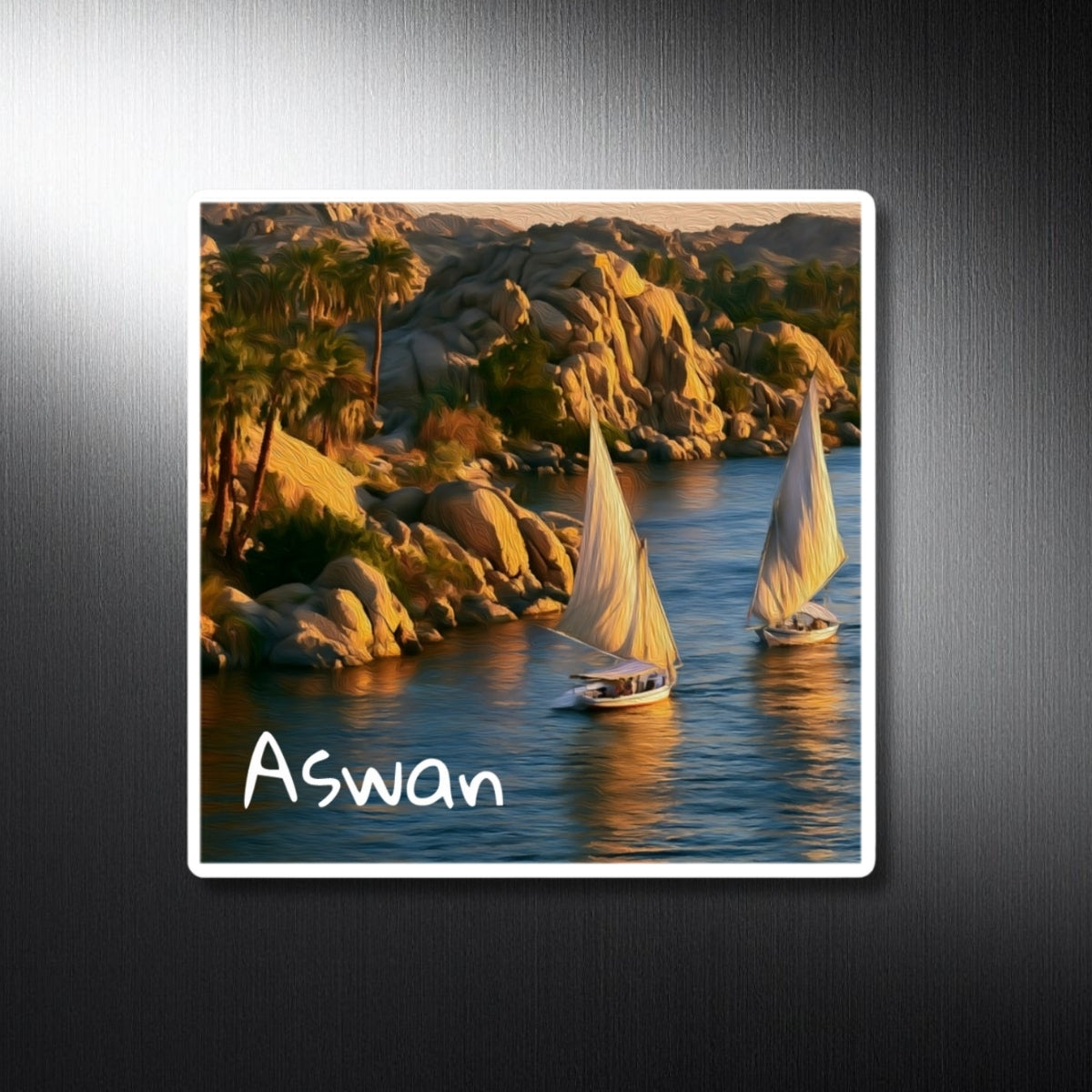 Feluccas on the Nile — Aswan, Egypt, study 1