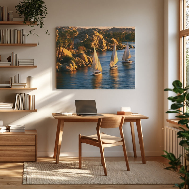 Feluccas on the Nile — Aswan, Egypt, view 4