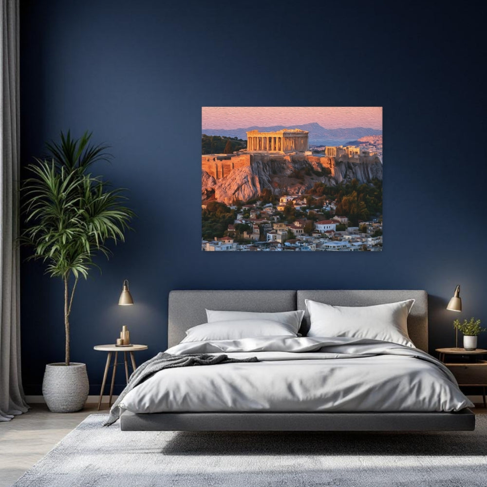 Athens, Greece | Acropolis at Golden Hour | Original Series Gallery Canvas detail