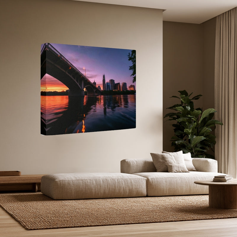 Austin Congress Avenue Bridge Sunset — Austin, Texas, view 3