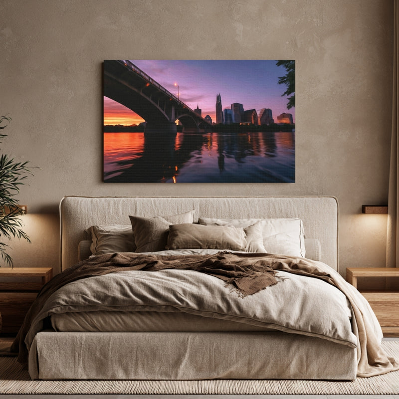 Austin Congress Avenue Bridge Sunset — Austin, Texas, view 6