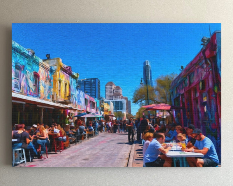 Colorful 6th Street District — Austin, Texas