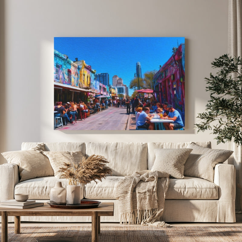 Colorful 6th Street District — Austin, Texas, view 1