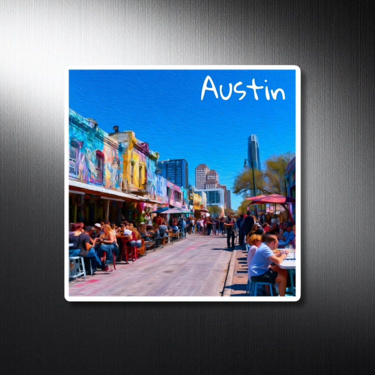 Colorful 6th Street District — Austin, Texas, study 1