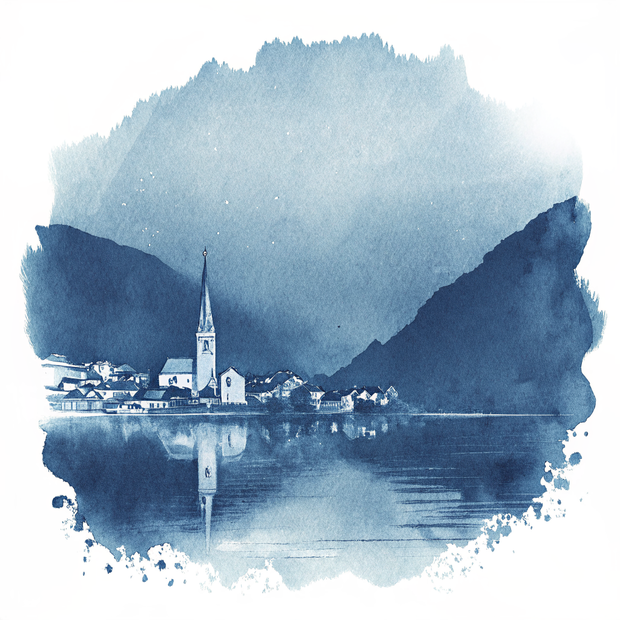 Austria watercolor