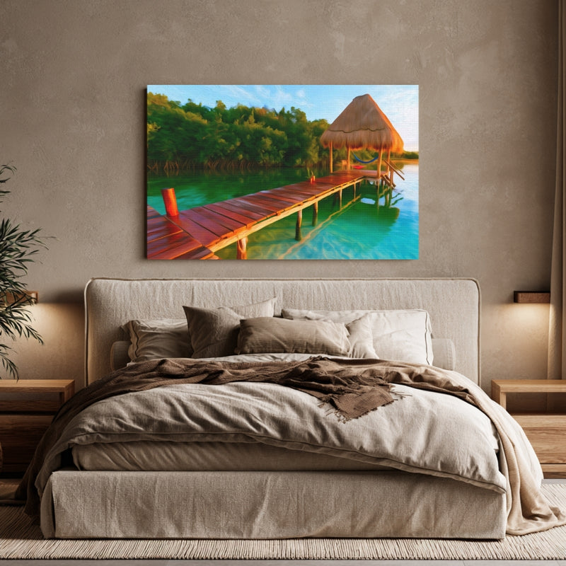 Bacalar Lagoon Palapa Dock — Bacalar, Mexico, view 6