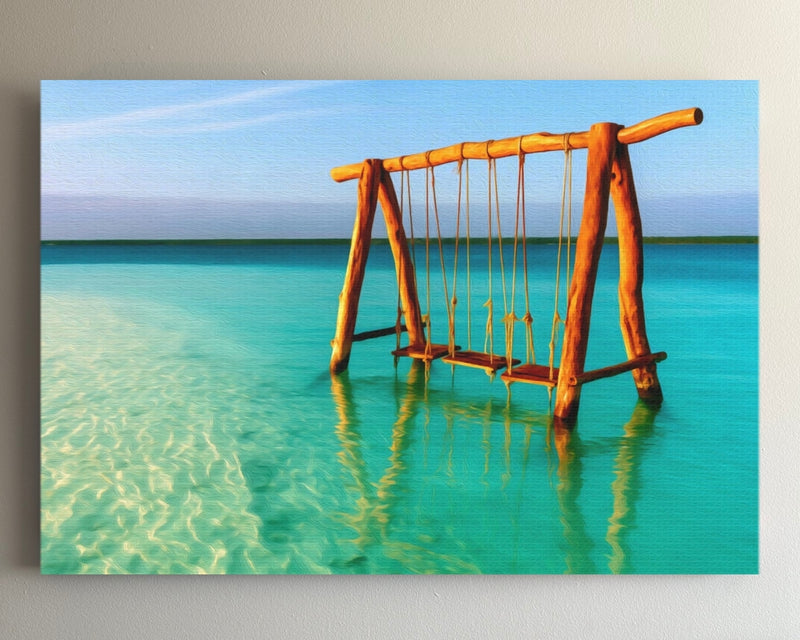 Bacalar Lagoon Water Swings — Bacalar, Mexico