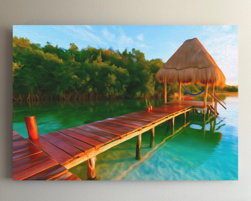 Bacalar Lagoon Palapa Dock — Bacalar, Mexico