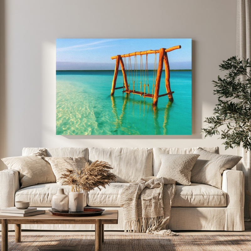 Bacalar Lagoon Water Swings — Bacalar, Mexico, view 1