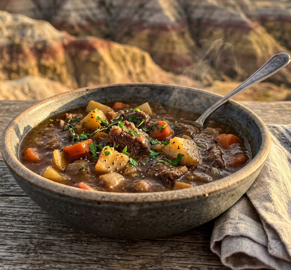 Local cuisine study in Badlands National Park, South Dakota