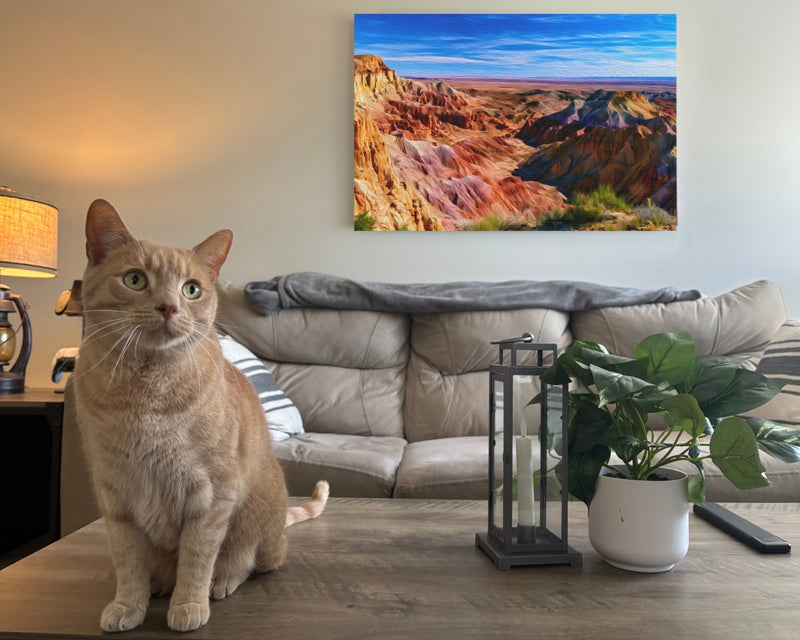 Colorful Badlands Canyon Vista — Badlands National Park, South Dakota, view 2