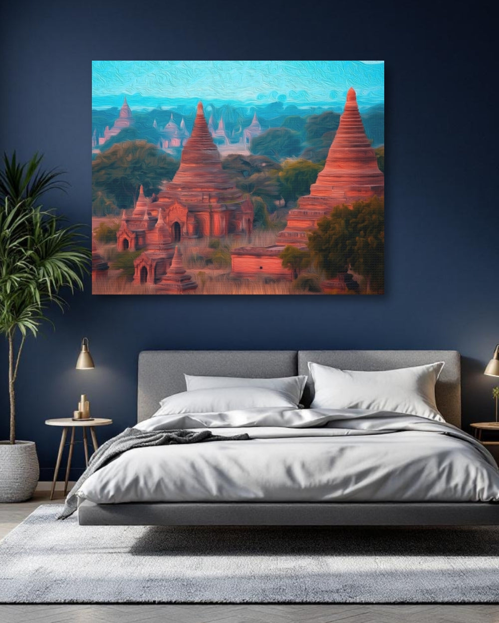 Bagan, Myanmar | Ancient Temples of Bagan | Original Series Gallery Canvas detail