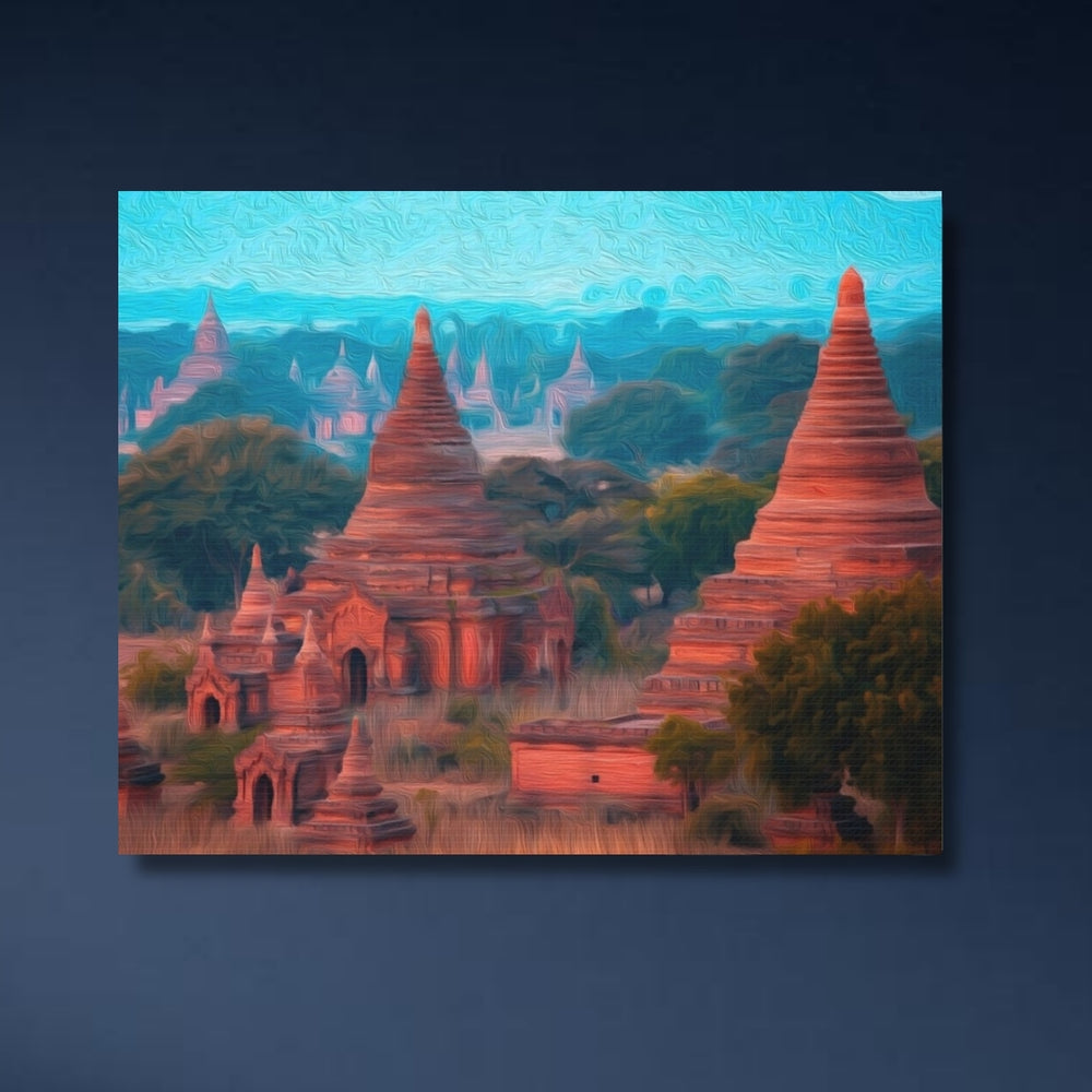 Bagan, Myanmar | Ancient Temples of Bagan | Original Series Gallery Canvas detail