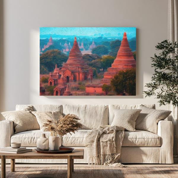 Bagan, Myanmar | Ancient Temples of Bagan | Original Series Gallery Canvas