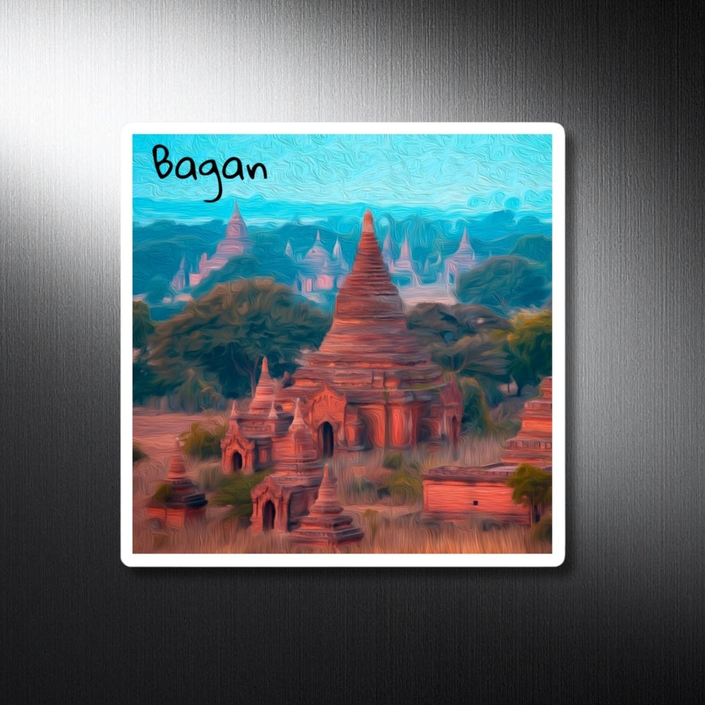 Bagan, Myanmar | Ancient Temples of Bagan | Original Series Decorative Magnet