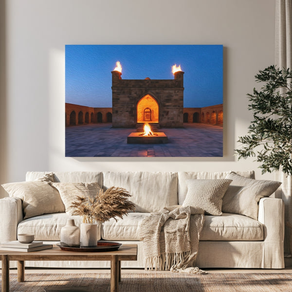 Ateshgah Fire Temple Courtyard