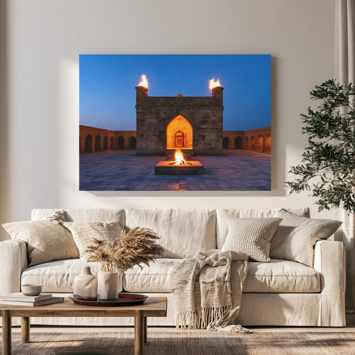 Ateshgah Fire Temple Courtyard — Baku, Azerbaijan, view 1