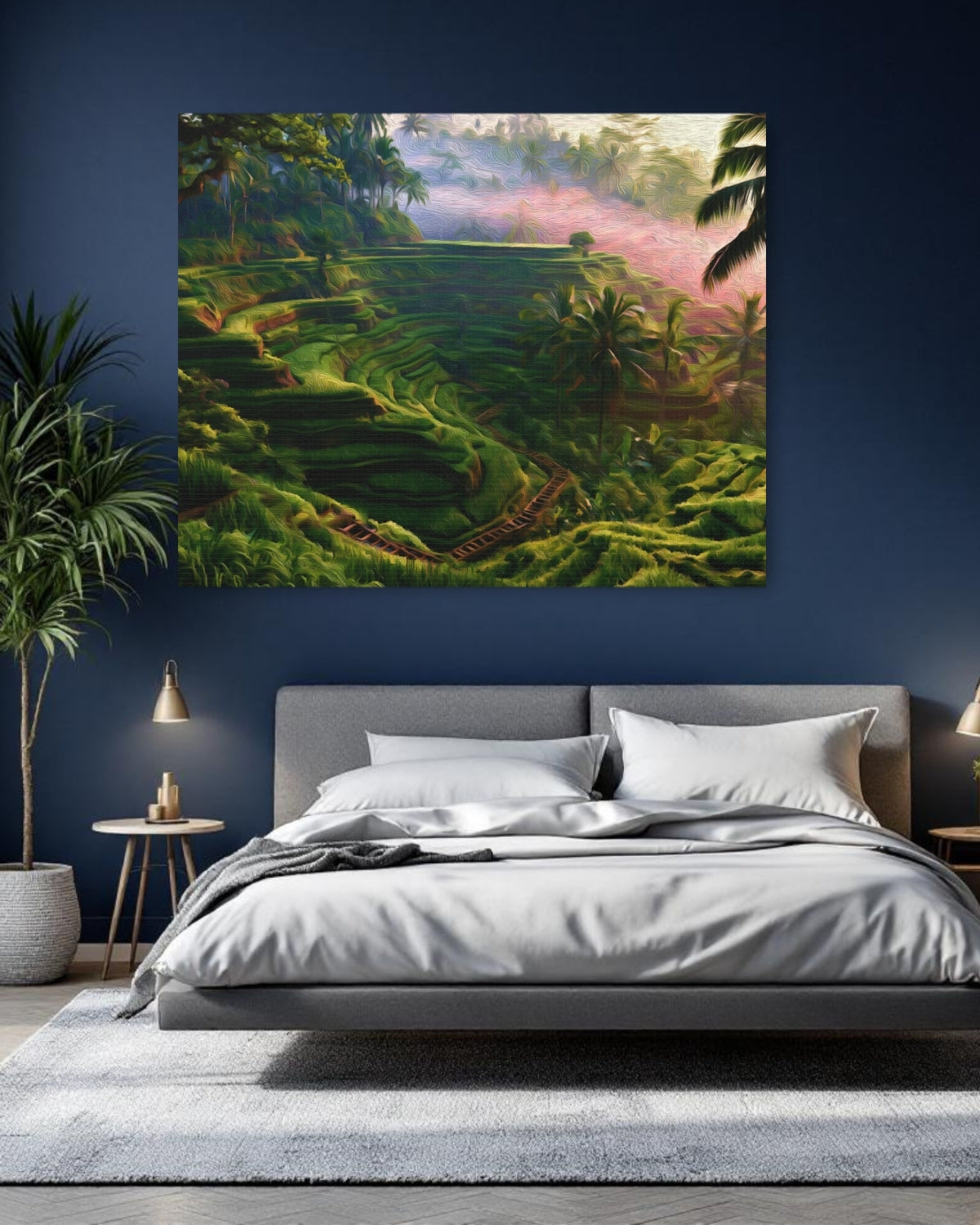 Bali, Indonesia | Tegallalang Rice Terraces Bali | Original Series Gallery Canvas detail
